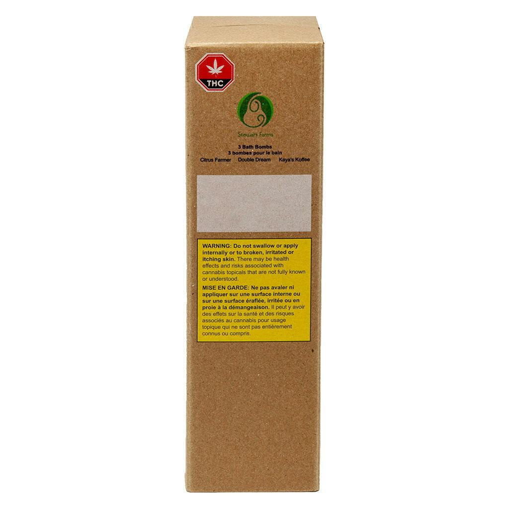 Stewart Farms - Bath Bomb Triple Pack: Citrus Farmer/Double Dream/Kaya's - Hybrid - 390g