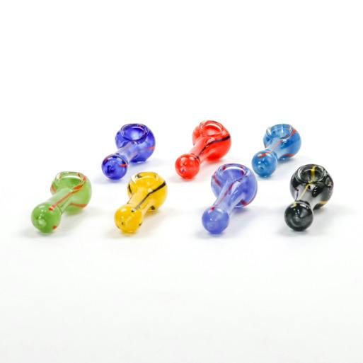 2.5" Glass Hand Pipe | Assorted Colors at High Profile of Holland Dispensary