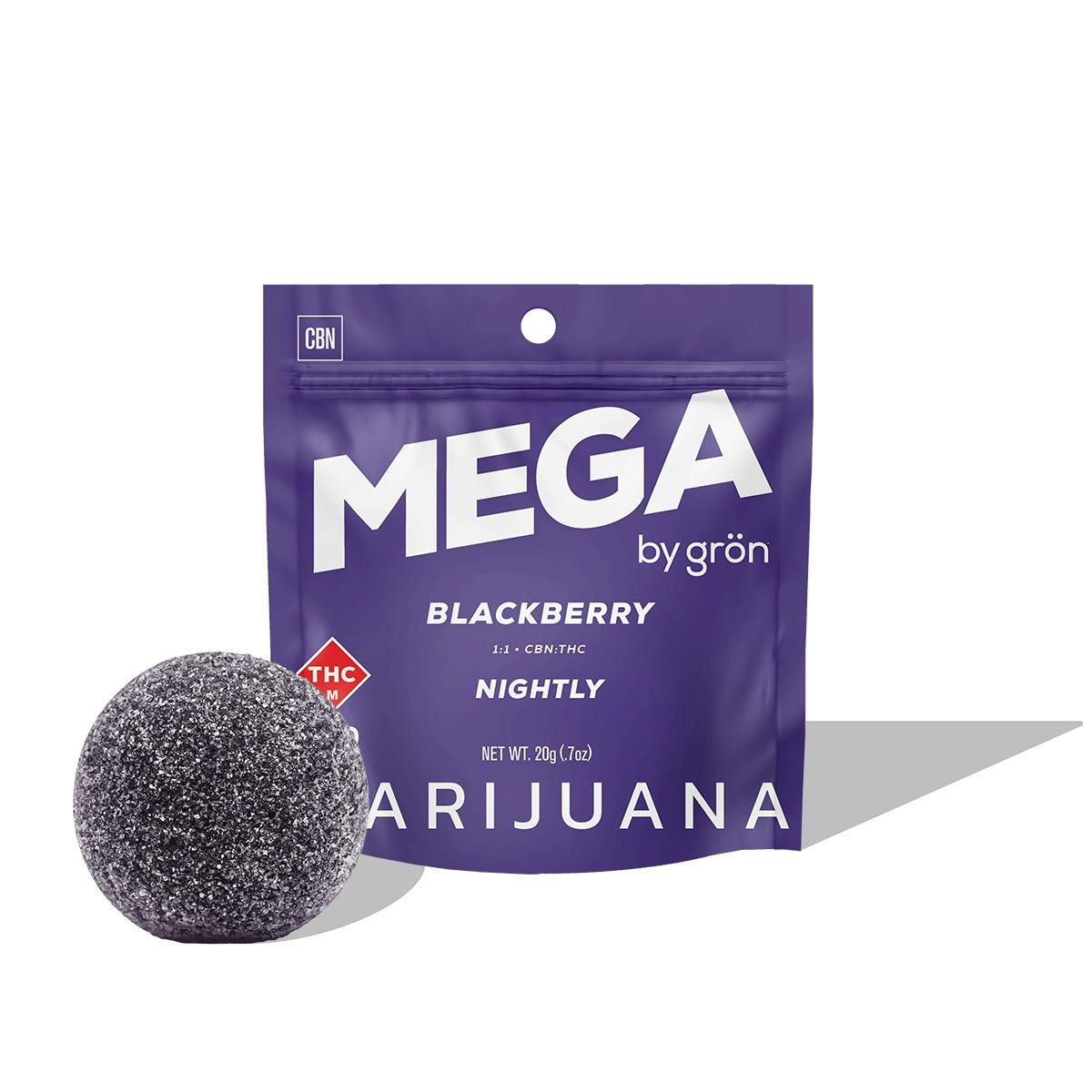 Blackberry | THC:CBN Mega Pearl | 100mg (1pc)