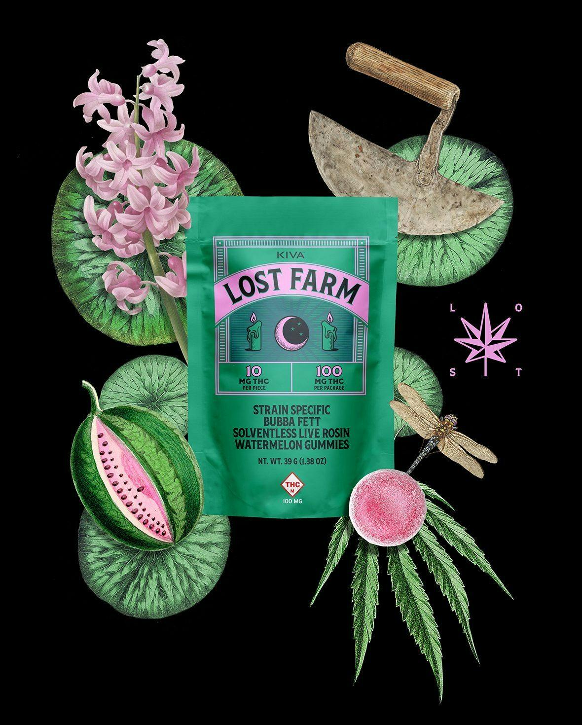Watermelon - Bubba Dawg Live Rosin Gummies