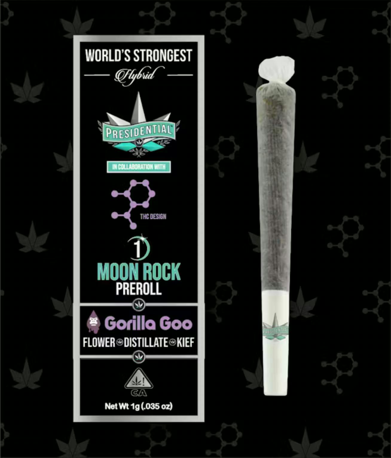 Presidential - Gorilla Goo Moon Rock Preroll - 1.5 items