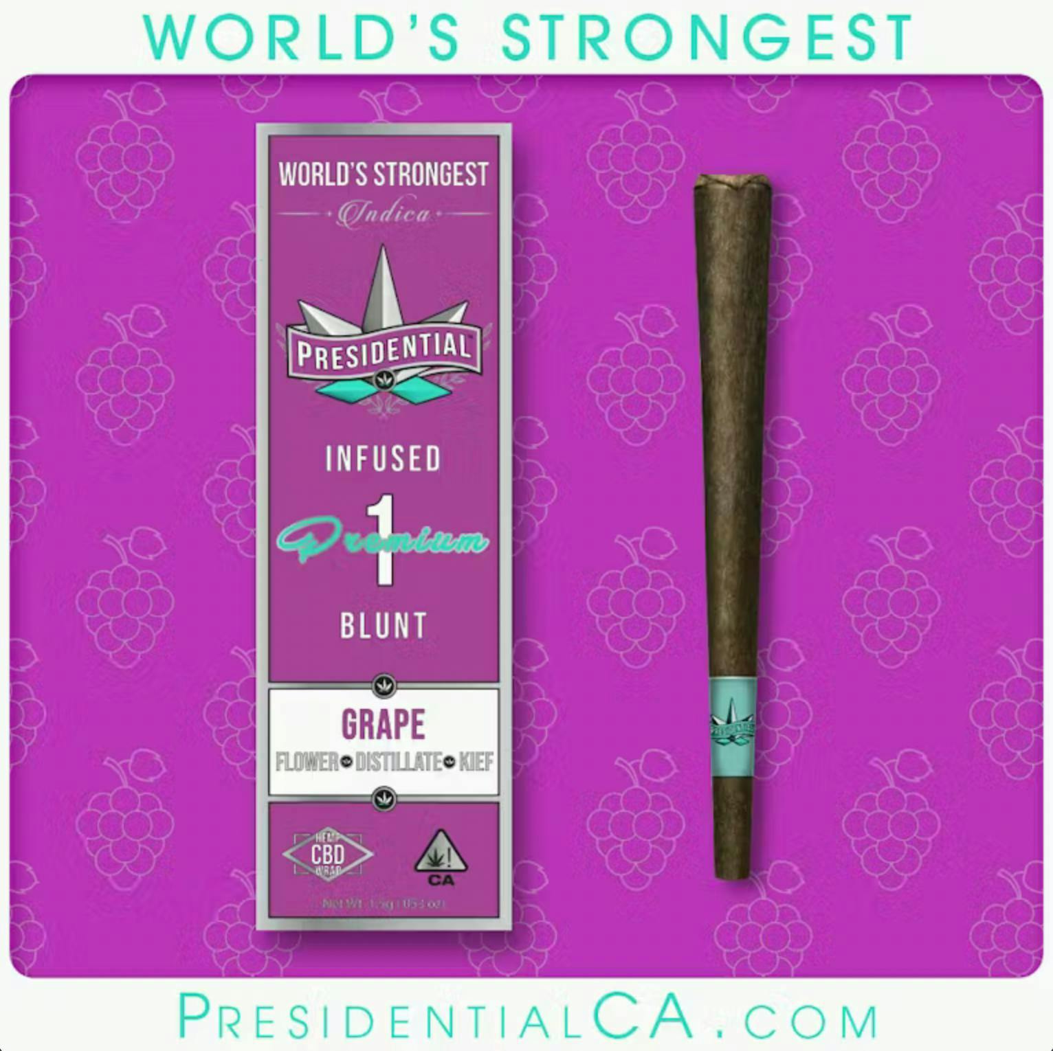 Presidential - Grape Moon Rock Blunt - 1.5 items