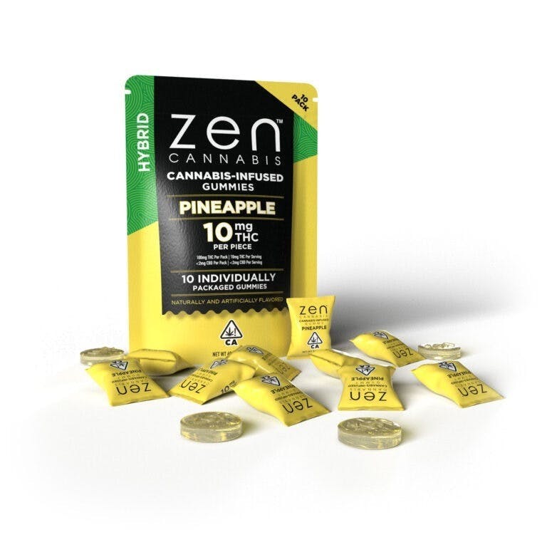 Zen - 100mg Pineapple Gummies