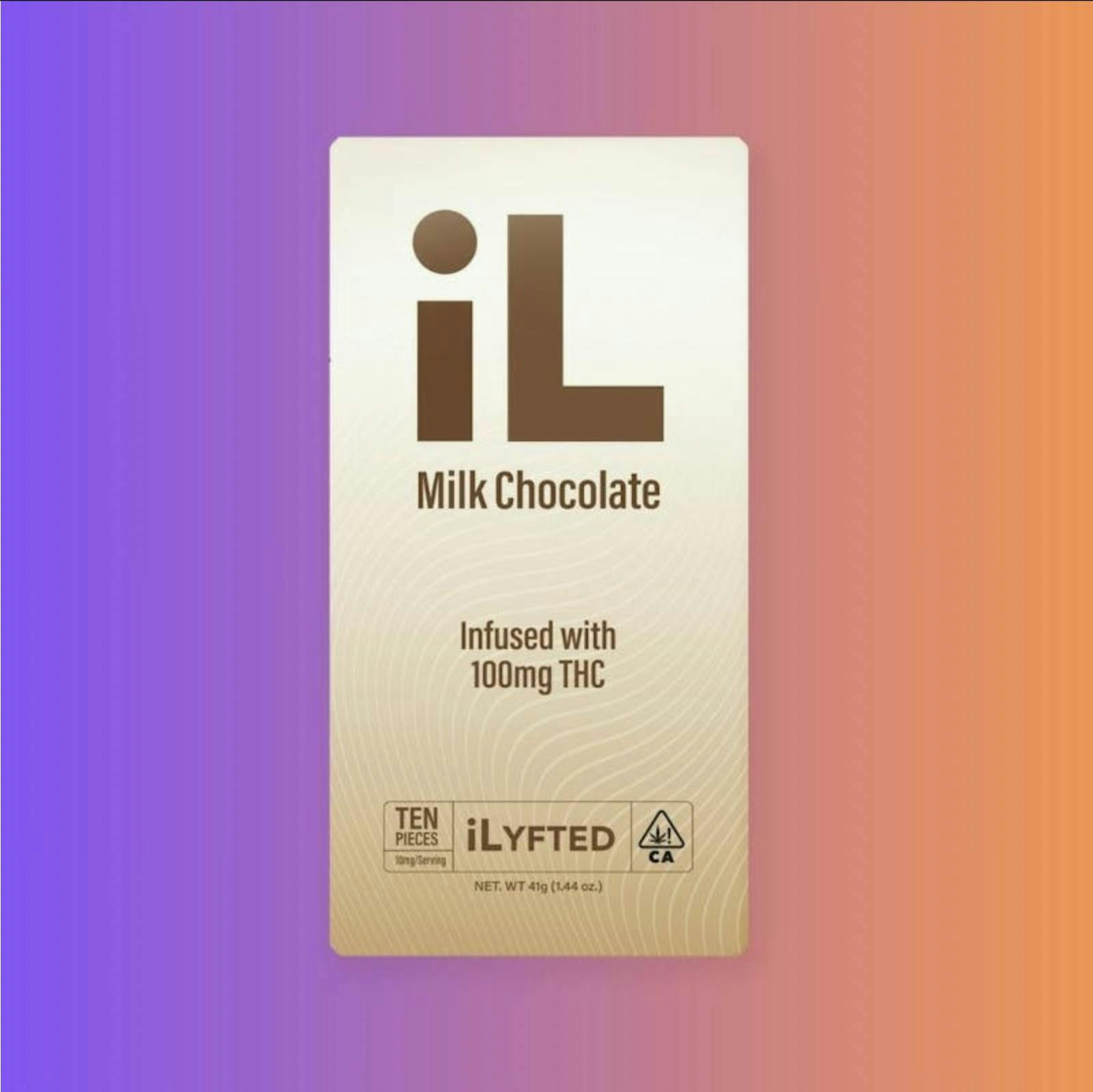 iLyfted - 100mg Milk Chocolate Bar