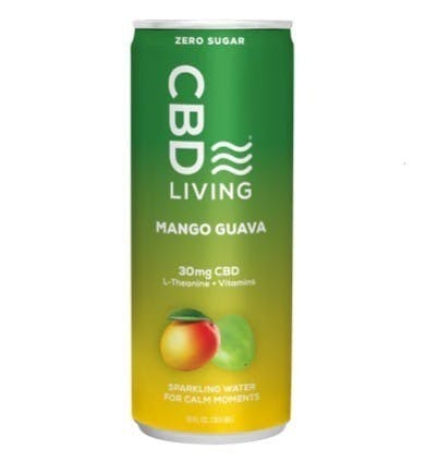 CBD Living - Mango Guava Sparkling Water - 30mg CBD