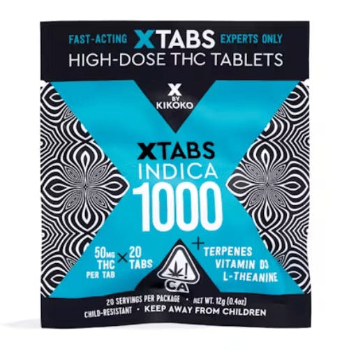 XTabs - Indica 1000mg THC