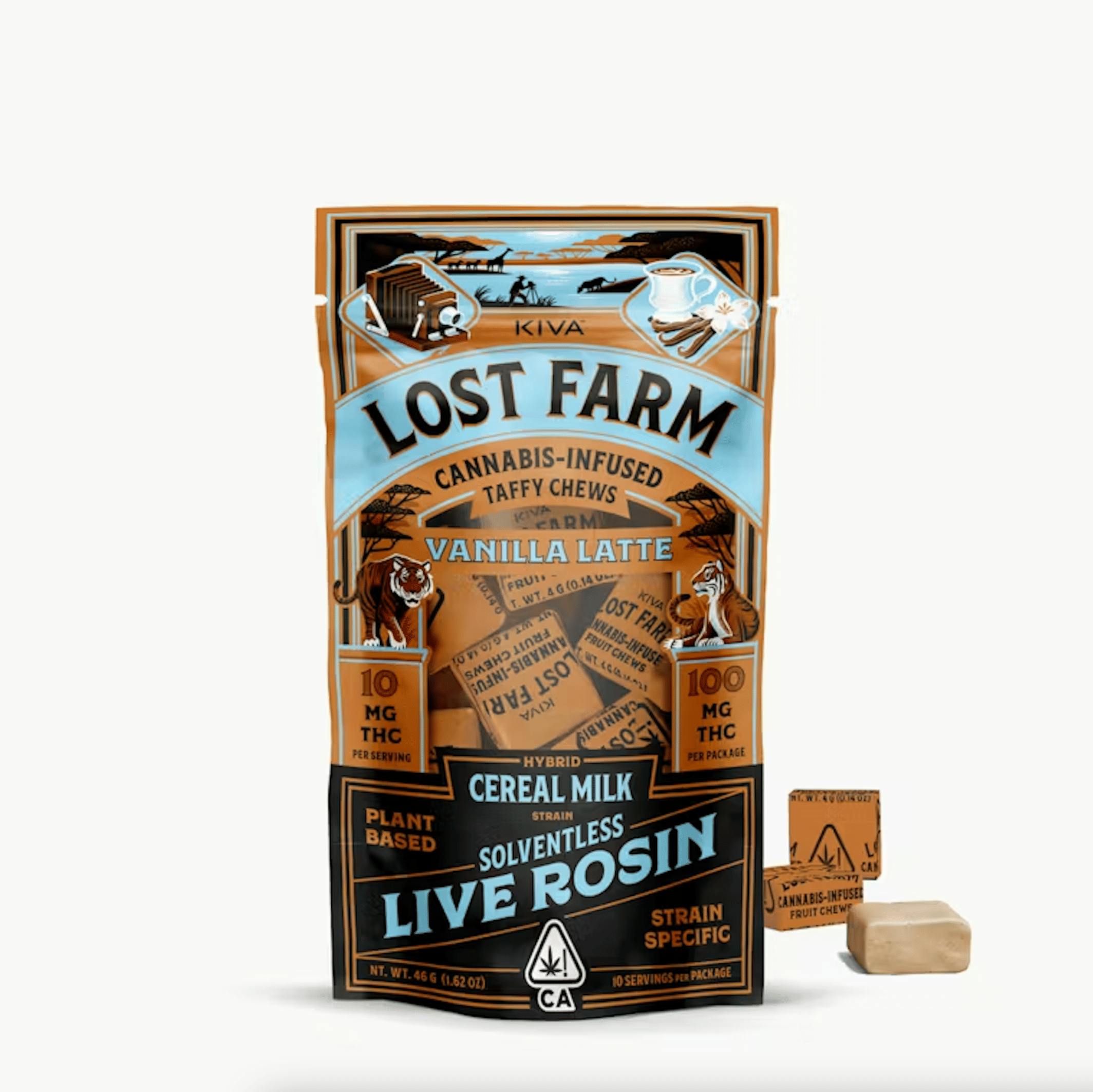 Kiva Confections - Vanilla Latte x Cereal Milk Rosin Chews (Lost Farms) -