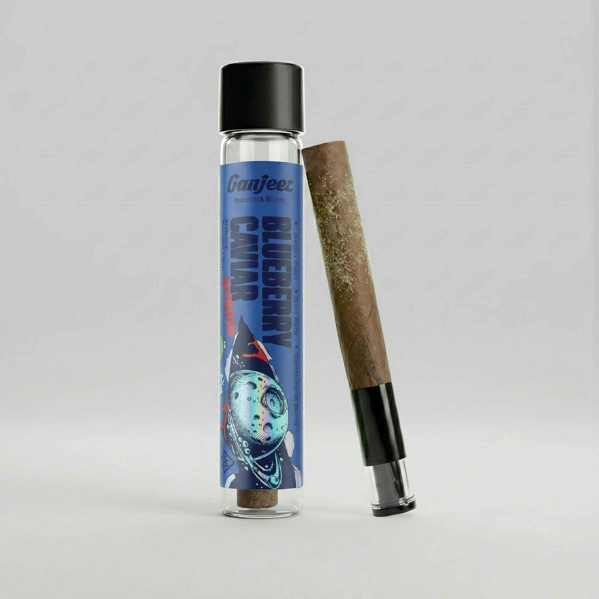 Gas Station Dispensary - Ganjeez Blueberry Caviar 1.36G Blunt - 1.36 items