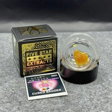 Rainbow Butter Kush Cured Badder | Five Star Extracts | 1g