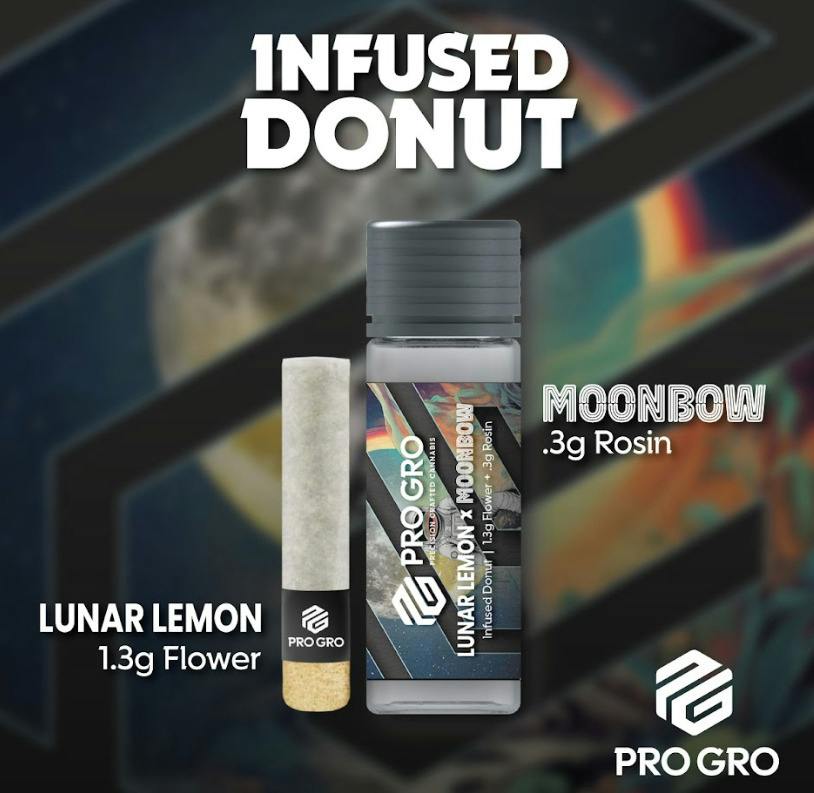 Lunar Lemon x Moonbow #112 Hash Donut | Pro Gro | 1.6g