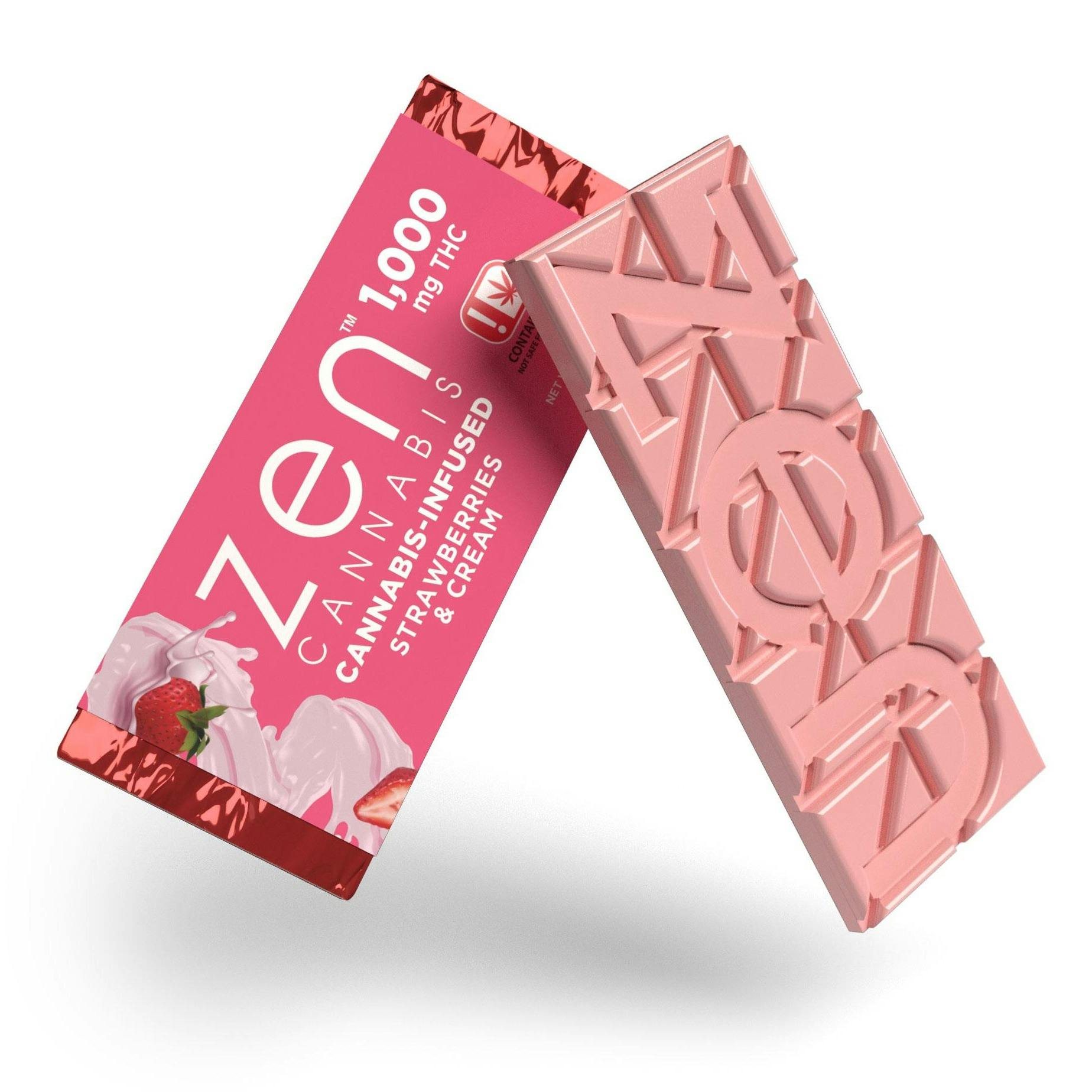 ZEN - STRAWBERRIES & CREAM 1000MG BAR