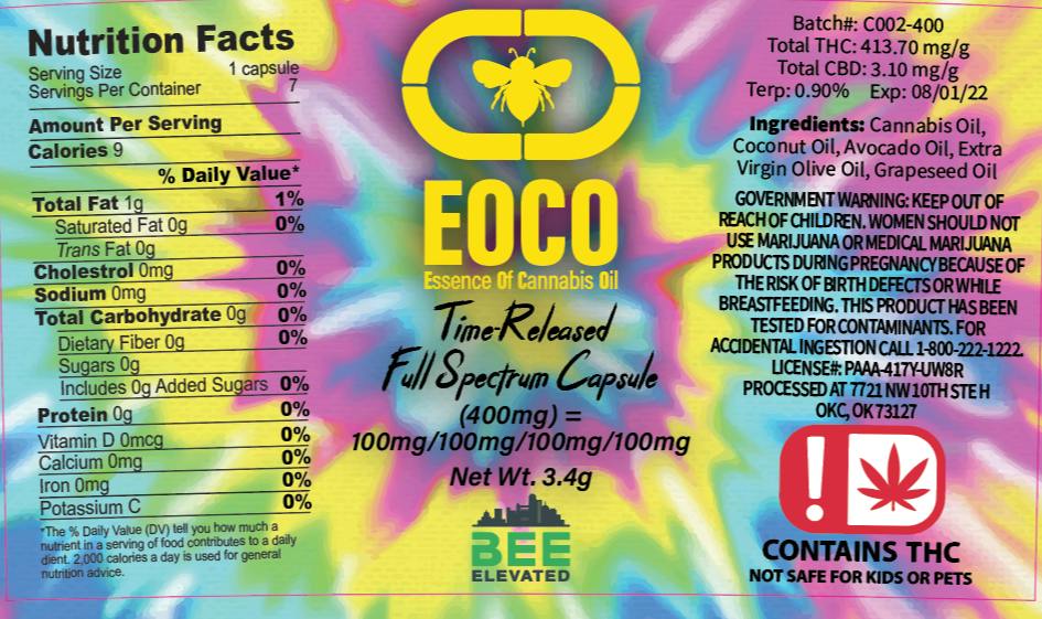 BEE ELEVATED - 400MG 1PK CAPSULES