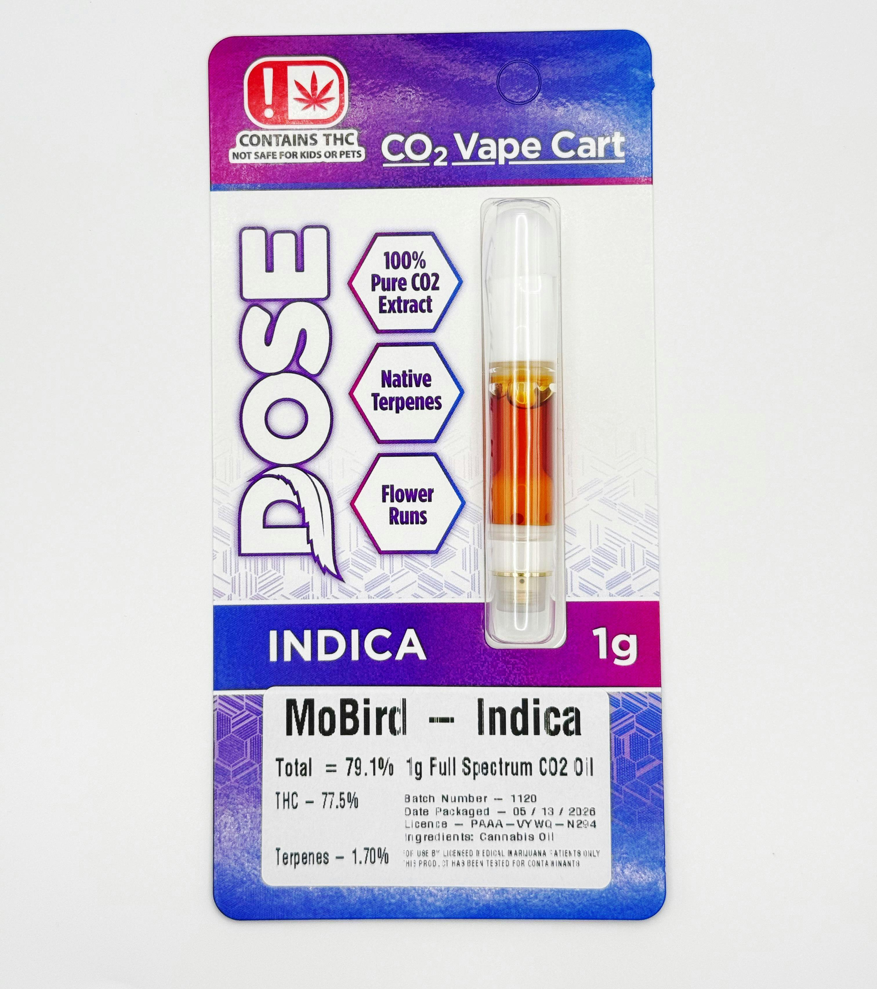 DOSE - MoBird 1g CO2 Cart