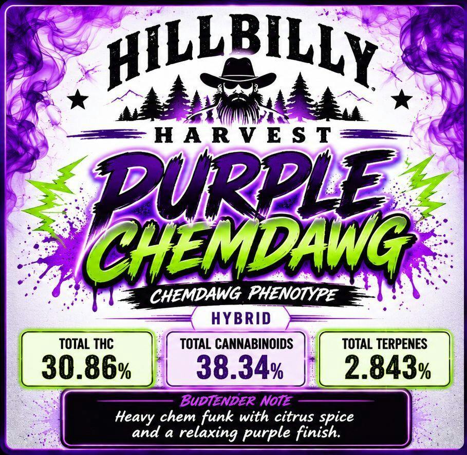 5G - HILLBILLY HARVEST - PURPLE CHEMDOG