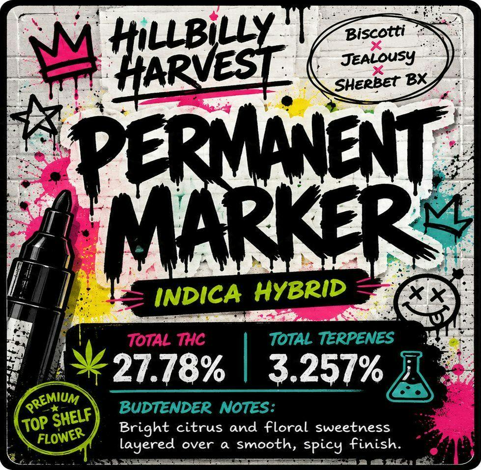 Hillbilly Harvest Permanent Marker