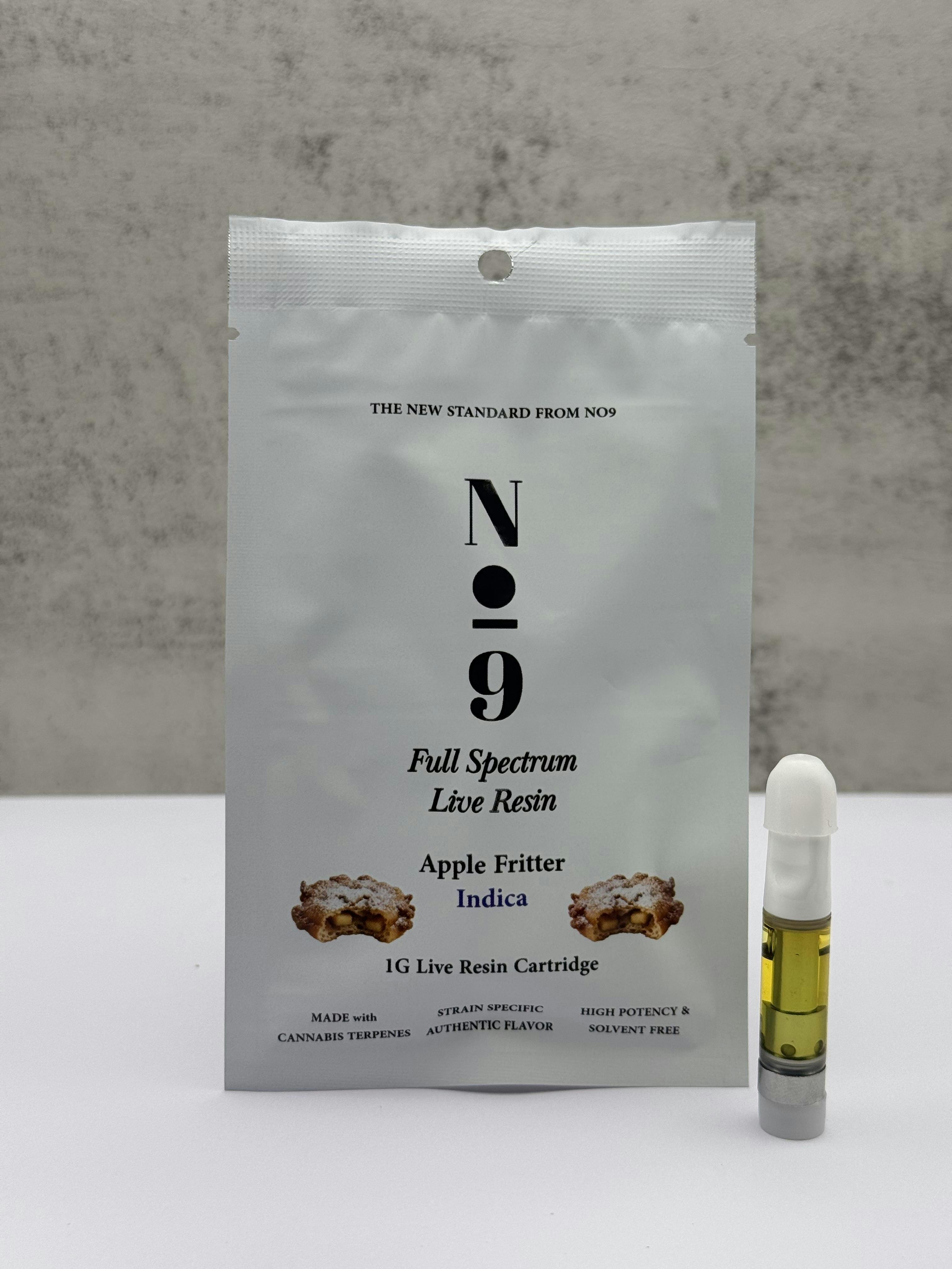 No9 - 1g 510 Apple Fritter | Live Resin Cart