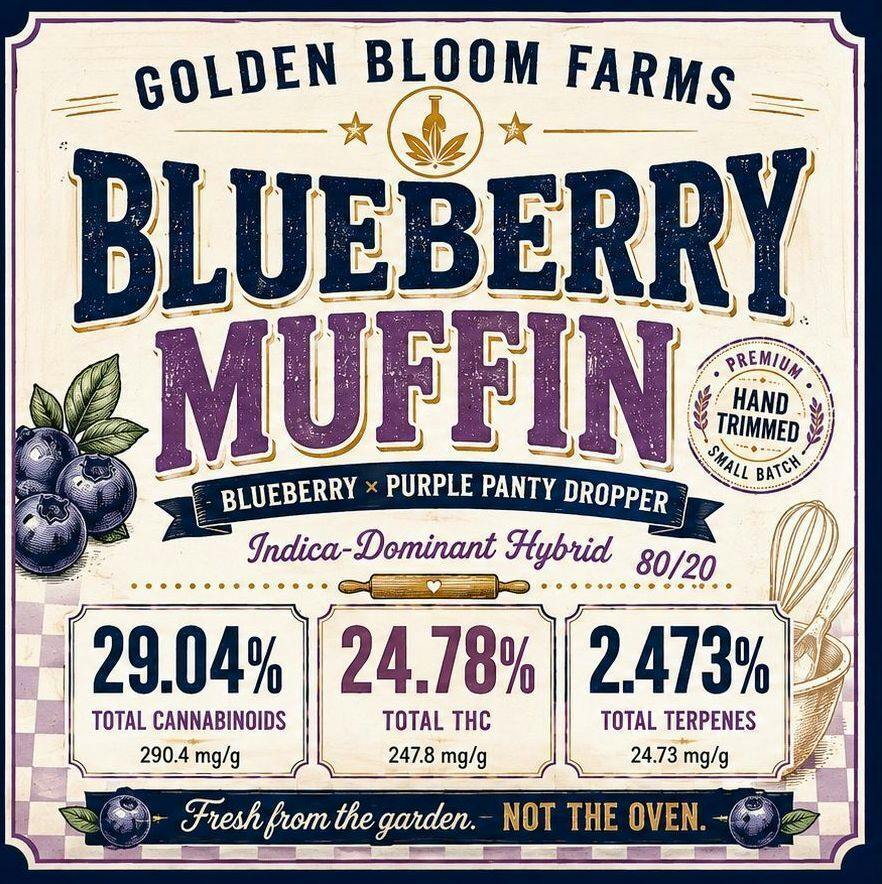 10G - GOLDEN BLOOM - Blueberry Muffin (I)