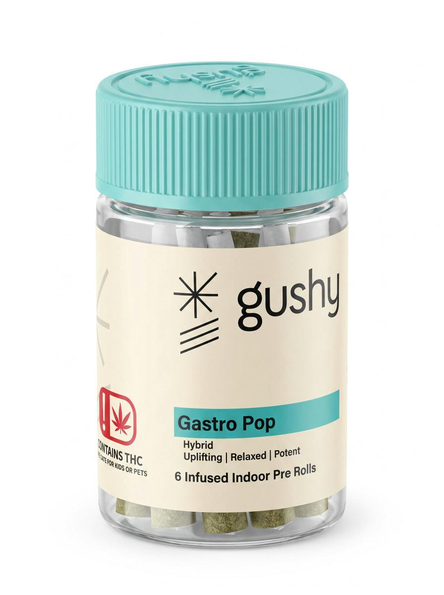 Gushy - Gastro Pop - Infused Preroll -.75g 6pack