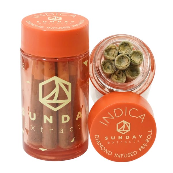 Sunday Extracts Diamond Infused Preroll 10pk - Black Lime 10pk