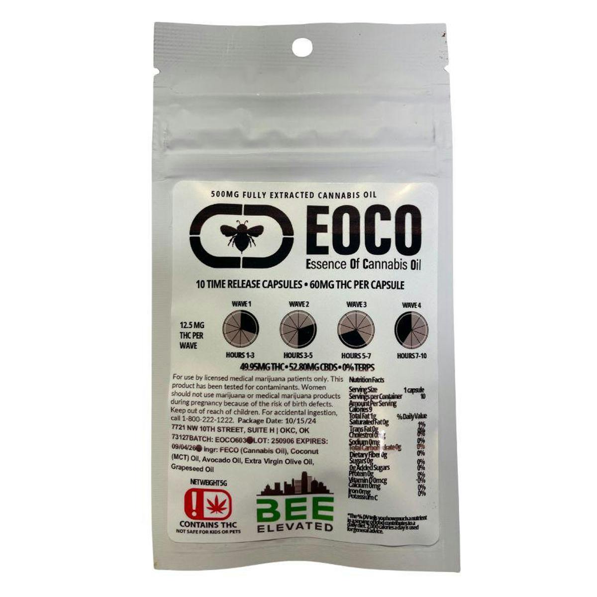 Bee Elevated EOCO Capsules 500mg