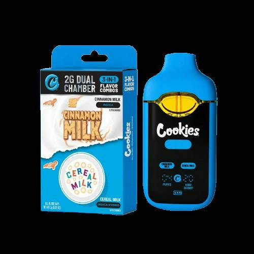 Cookies | Cinnamon Milk x Cereal Milk | 2G Dual Chamber Disposable Vape