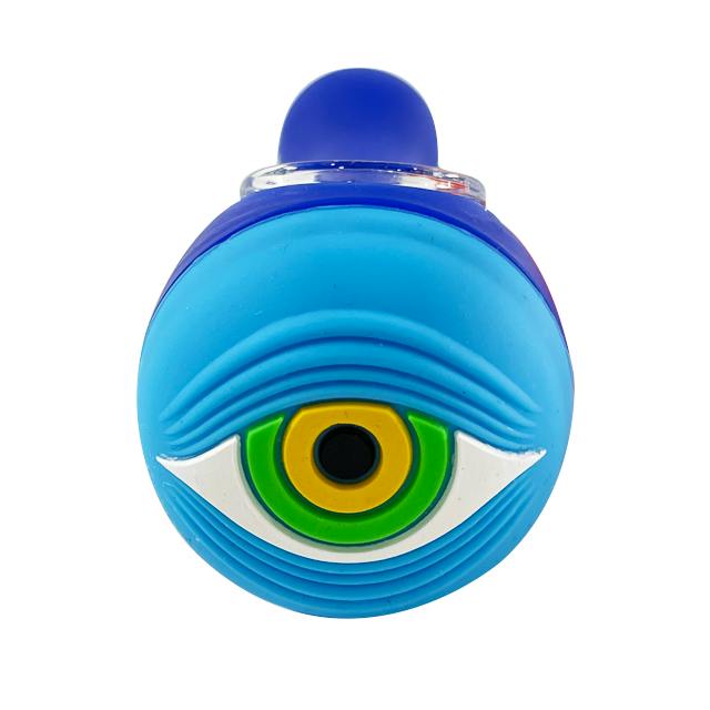 Bamboo Blaze - Silicone Magic Eye Pipe - Pattern/Assorted