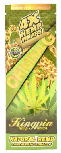 Kingpin Hemp Wraps 4 Pack - Natural