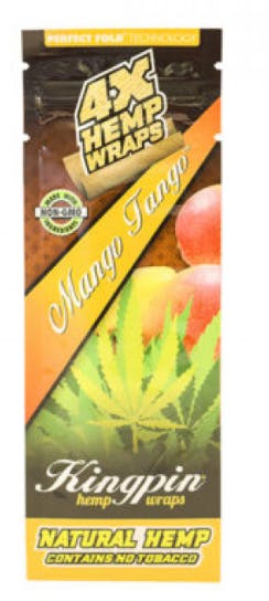 Kingpin Hemp Wraps 4 Pack - Mango