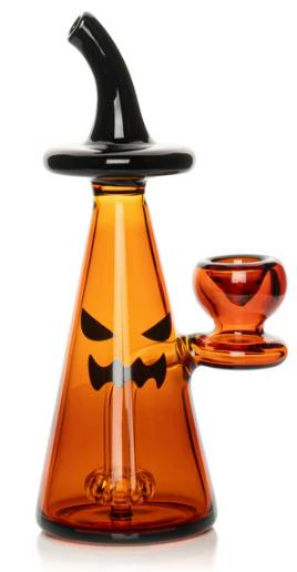 Red Eye Glass 6.5" Tall Halloween Jack Bubbler