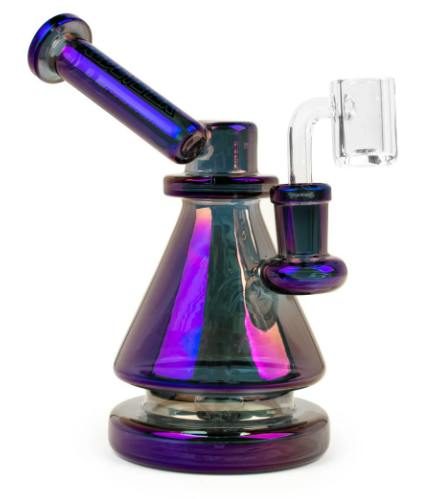 Red Eye Tek 6" Tall Metallic Terminator Finish Vector Concentrate Rig Multiple Colours