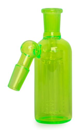 14mm 45 Degree Day Glow Ash Catcher W/4-Arm Tree Perc Multiple Colours