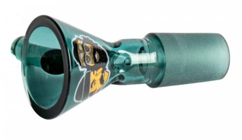 Cheech & Chong Glass 14mm Pull-Out W/Gold Foil Heads Logo Multiple Colours