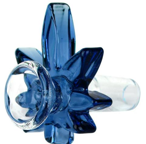 Red Eye Glass 14mm Big Leaf Pull-Out Multiple Colours