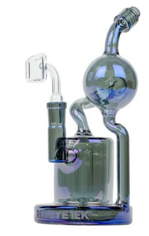 Red Eye Tek 8.5" Tall Metallic Terminator Finish Aorta Concentrate Recycler Multiple Colours