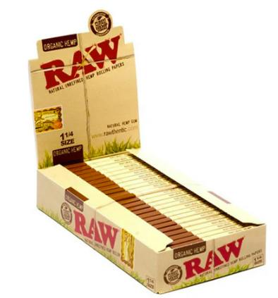 Raw Organic Natural Unrefined Hemp Rolling Paper 1 1/4