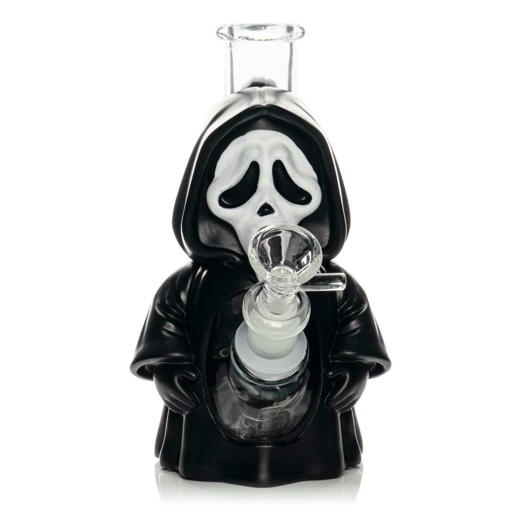 7" Tall Reaper Glass & PVC Water Pipe