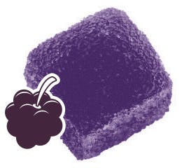 Blackberry 2:1: BLACKBERRY 2:1 CBD:THC ROSIN INFUSED GUMMY (1PK)
