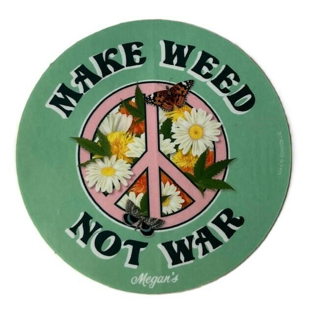 MAKE WEED NOT WAR STICKER