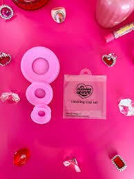 Silicone Bong Cleaning Cap Set- Pink - One Size