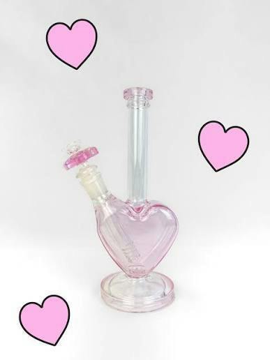 Heart Water Pipe- Pink - One Size