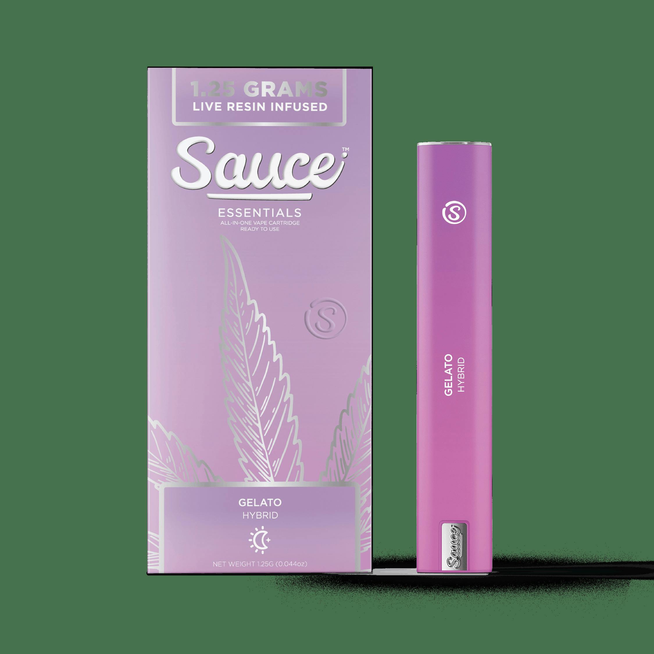 Sauce | Essentials | Gelato | Live Resin Disposable | 1.25g