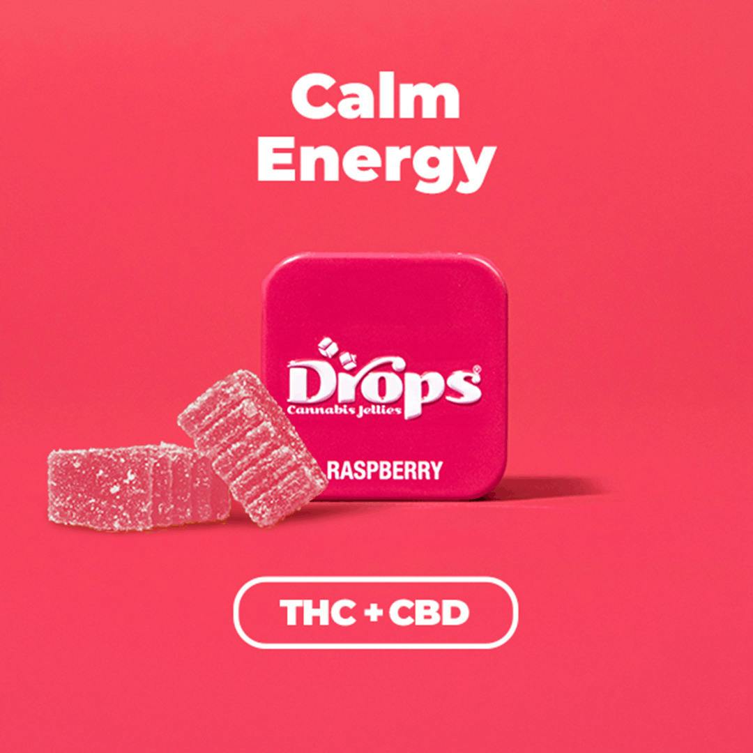 Drops: LRO Gummies 100mg (2pc) - Raspberry (1:2)