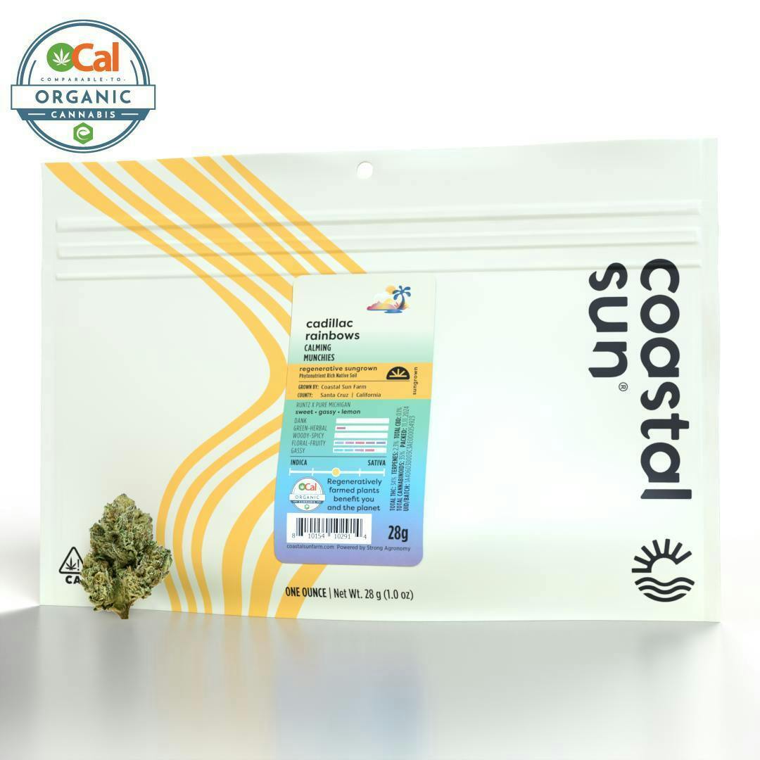 Coastal Sun | Flower 28g | I/H | Rainbow Kush