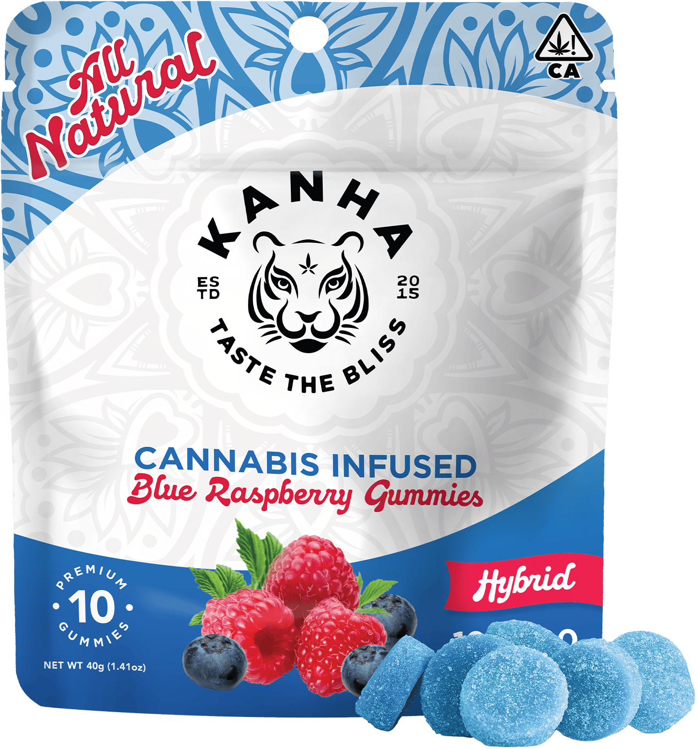 Classic | Blue Raspberry Gummies | 100mg | 10ct | 10mg/ea