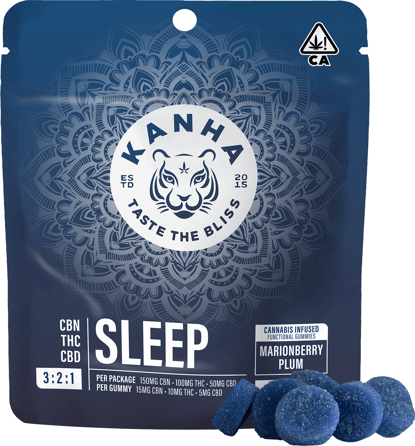 FX | Marionberry Plum 3:2:1 CBN:THC:CBD Gummies | 100mg | 10ct | 10mg/ea