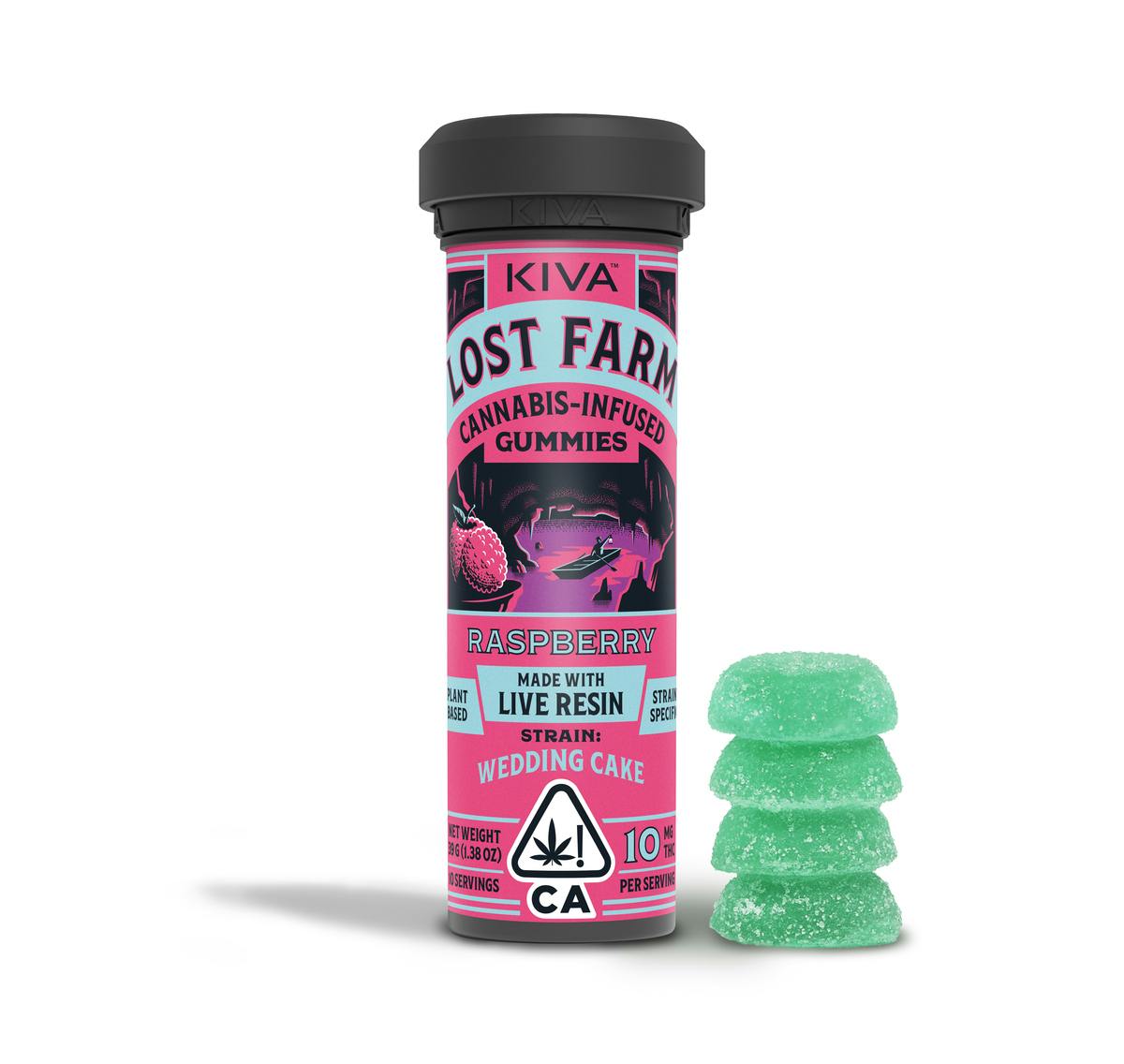 Raspberry Wedding Cake gummies - 100 mg