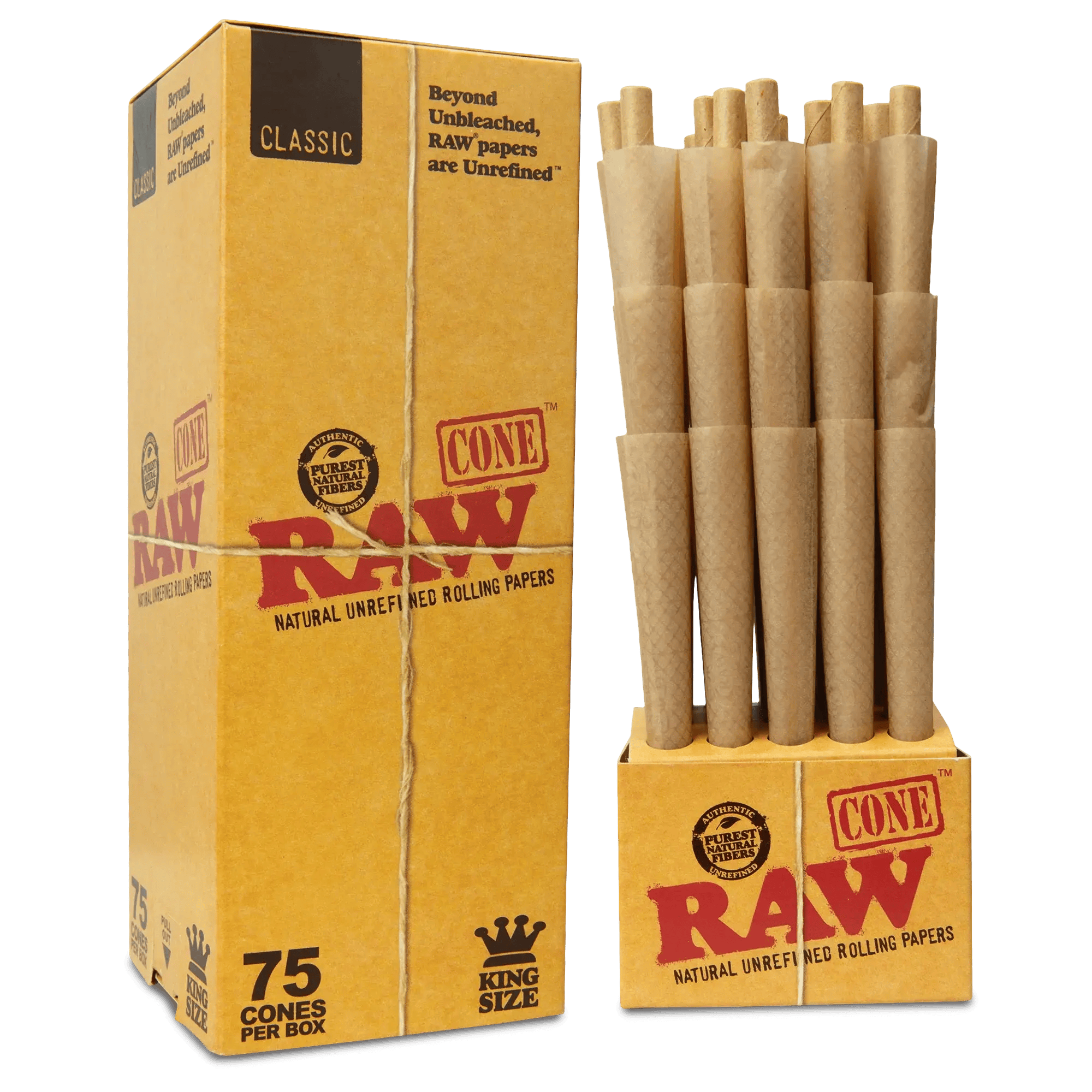 Raw Cones 75 Pack