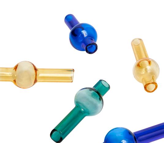 COLORED GLASS CARB CAP