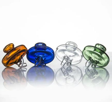 TWO TUBE GLASS CARB CAP