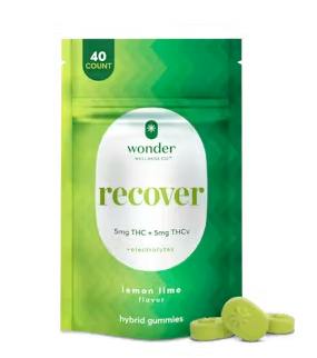 Lemon Lime Recover 1:1 Gummy (40-Pack)